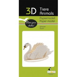 Maquette 3D en papier – Cygne