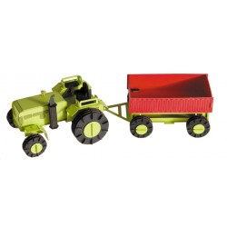 Maquette 3D en papier – Tracteur avec remorque