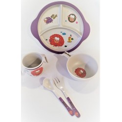 Set repas 5 pièces en bambou Mouton