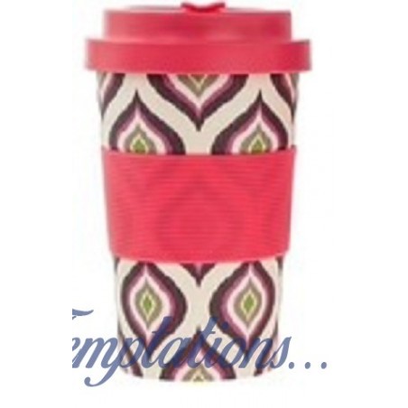 Mug de voyage en bambou Rose