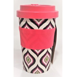 Mug de voyage en bambou Rose