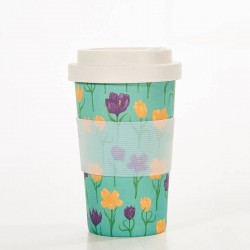 Mug de voyage en bambou Crocus