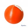 Bougie boule 10cm soie Clementine