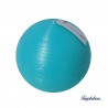 Bougie boule 8cm soie Turquoise