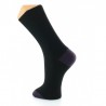 Chaussettes noire/Raisin - Berthe aux Grands Pieds BABA6.1