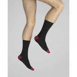 Chaussettes Noir/rouge - Berthe aux Grands Pieds