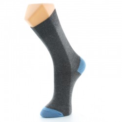 Chaussettes homme Gris/Bleu- Berthe aux Grands Pieds BABA6.5