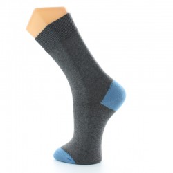 Chaussettes homme Gris/Bleu- Berthe aux Grands Pieds BABA6.5