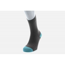 Chaussettes Marron/turquoise- Berthe aux Grands Pieds BABA6.7