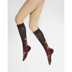 Chaussettes hautes  Bouquet de Fleurs