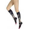 Chaussettes hautes Kimono fleurs - Berthe aux grands pieds