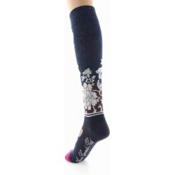 Chaussettes hautes Kimono fleurs - Berthe aux grands pieds