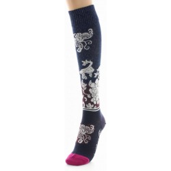 Chaussettes hautes Kimono fleurs - Berthe aux grands pieds