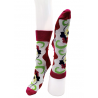 Chaussettes femme rouge argent Bouquet de Fleurs – Berthe aux grands pieds