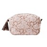 Pochette rose dentelle en tissu Molly Marais