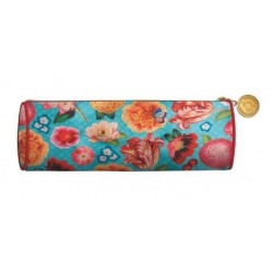 Trousse ronde fleurs et...