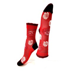 Chaussettes femme Rouge à...