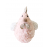 Poule en peluche rose