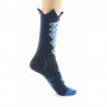 Chaussettes Femme marines à pois bleus - Berthe aux Grands pieds