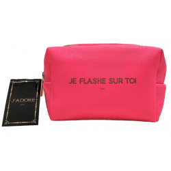 Pochette fluo rectangulaire « Je flash sur toi »