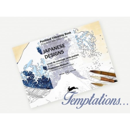 Carnet de cartes postal aquarelle Japanese designs – Pépin Press