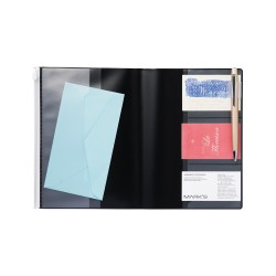 CARNET DE NOTE ZIPPE - A5 - NOIR - STORAGE IT - MARK'S