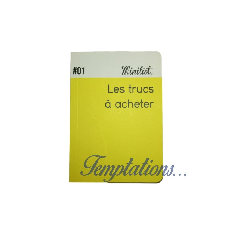 Carnet Minilist 01« Les trucs à acheter »