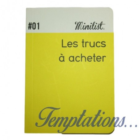 Carnet Minilist 01« Les trucs à acheter »