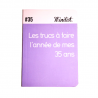 Carnet Minilist n°35 «Les trucs à faire l'année de mes 35 ans »