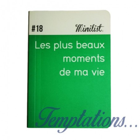 Carnet Minilist n°18 «Les plus beaux moments de ma vie»