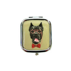 Miroir de sac motif chien