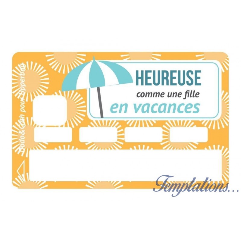 Sticker pour CB - heureuse comme une fille - UPPER