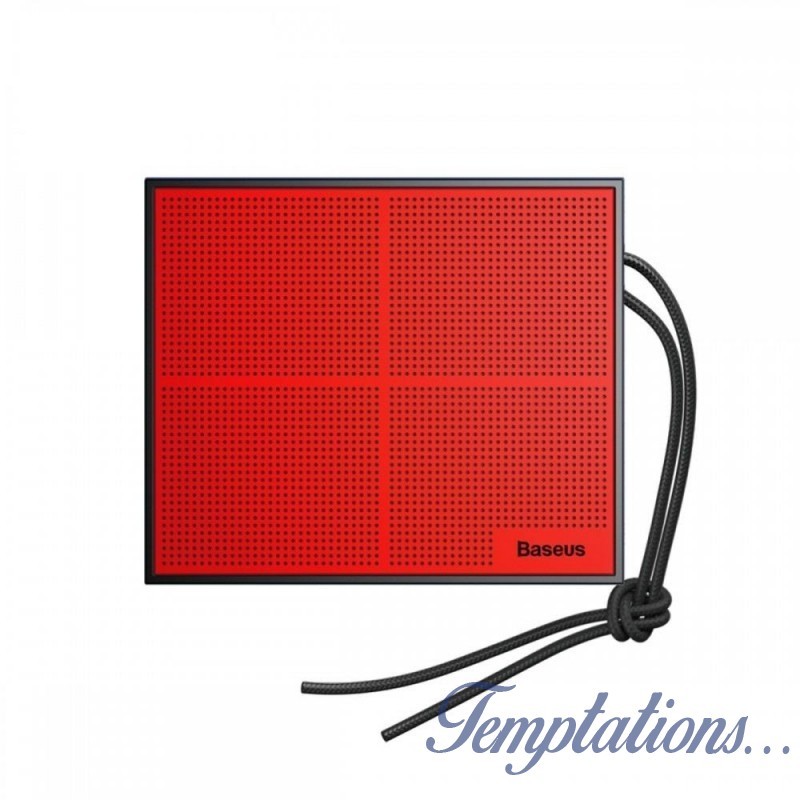 Enceinte Bluetooth rouge Encok Music-cube- Baseus