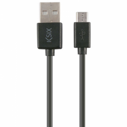 Cable micro USB noir - Ksix