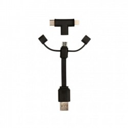 Cable USB 3 en 1 - Kikkerland