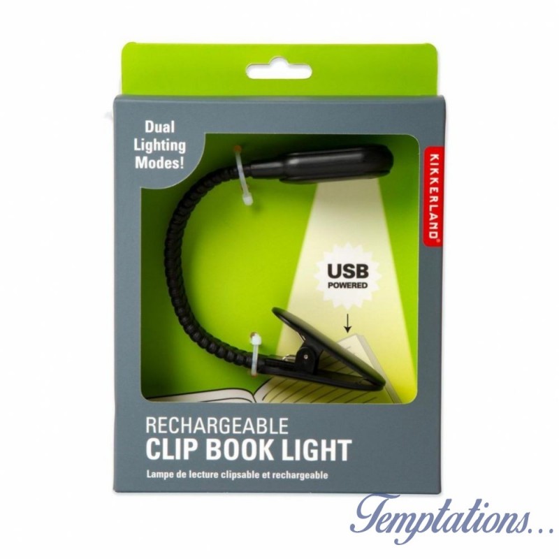 Lampe de lecture rechargeable - Kikkerland