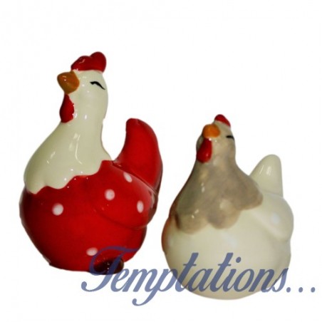 Set sel et poivre poule et coq – Dekoratief