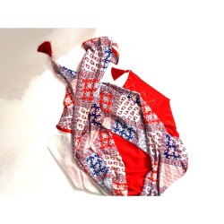 Foulard rouge bleu blanc By...