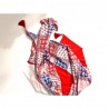 Foulard rouge bleu blanc By Saida