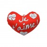 Coussin en forme de cœur « je t’aime !»