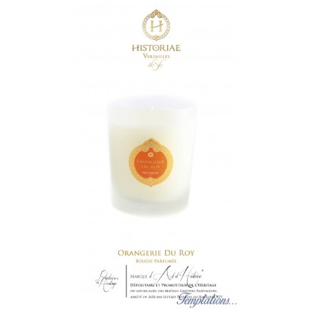 Bougie parfumée Orangerie du Roy -180g (40h) HISTORIAE