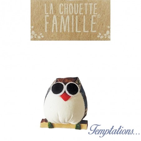 Magnet la chouette famille - Bonhomme de neige