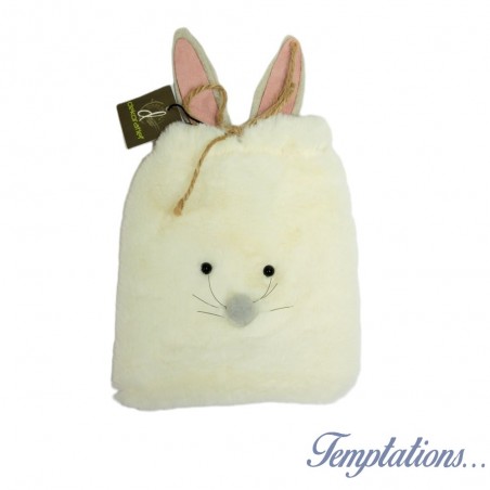 Pochette blanche Lapin Fluffy