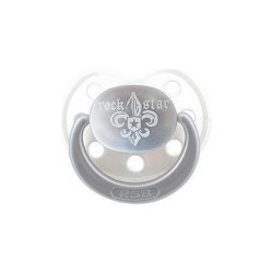 Sucette Rock Star Baby Fleur de lis light