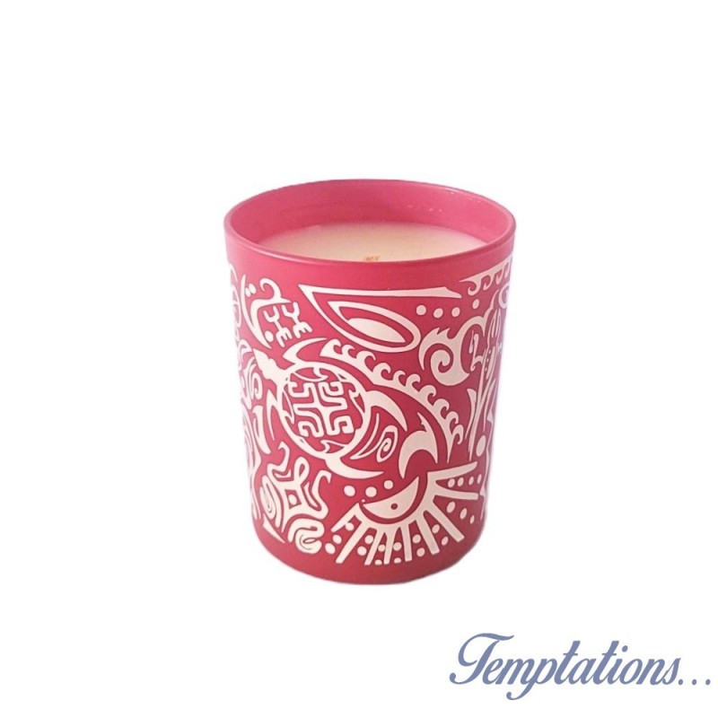 Bougies 190g Cedre Majestueux (rouge Tiki Maori) - e-bougie