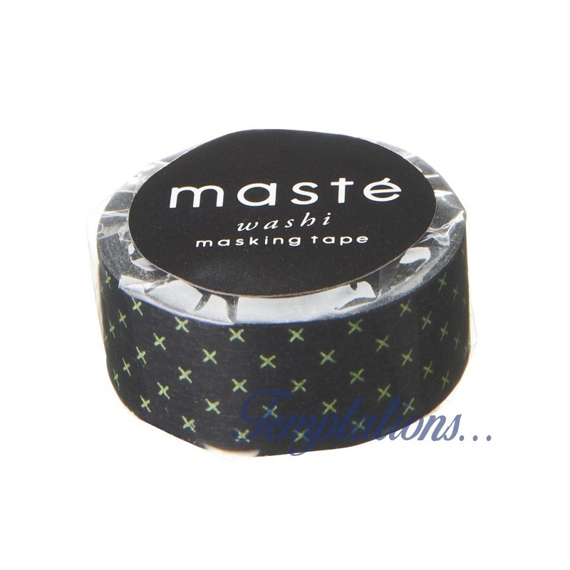 Masking Tape Masté basic Noir croix jaune-Mark’s Europe