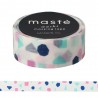 Masking Tape Masté Blanc Multi couleurs géometriques -Mark’s Europe