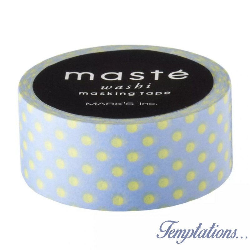 Masking Tape Masté Ciel multi pois jaune -Mark’s Europe