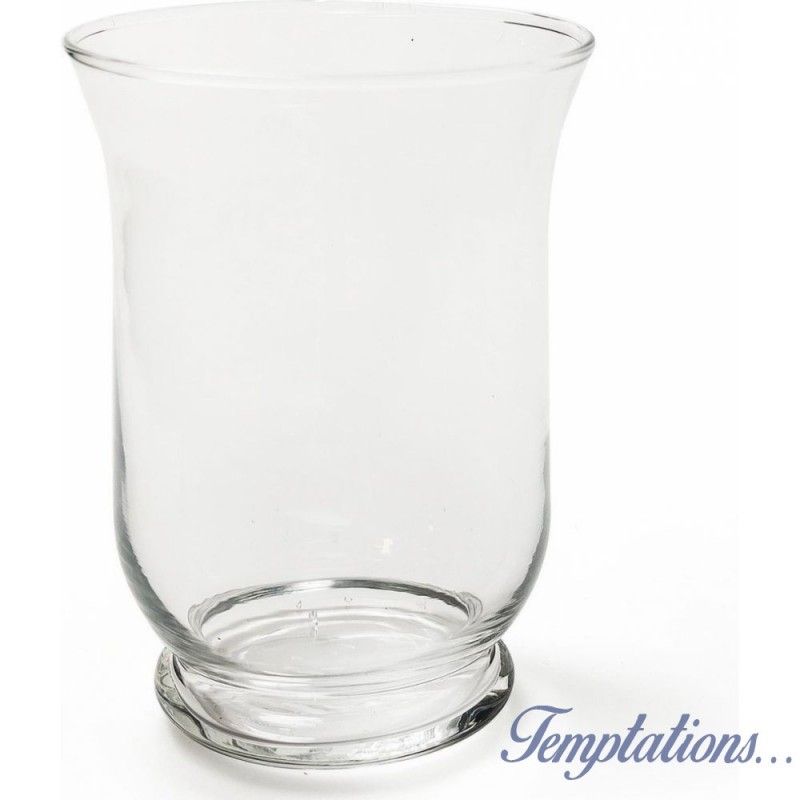 Vase en verre transparent