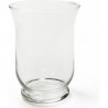 Vase en verre transparent